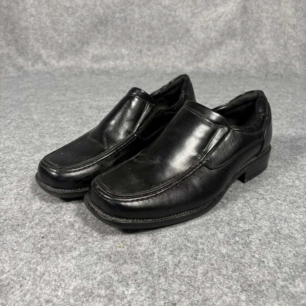 Robert David Lil Tim Dress Shoes 4M Black Slip‎ On Loafers